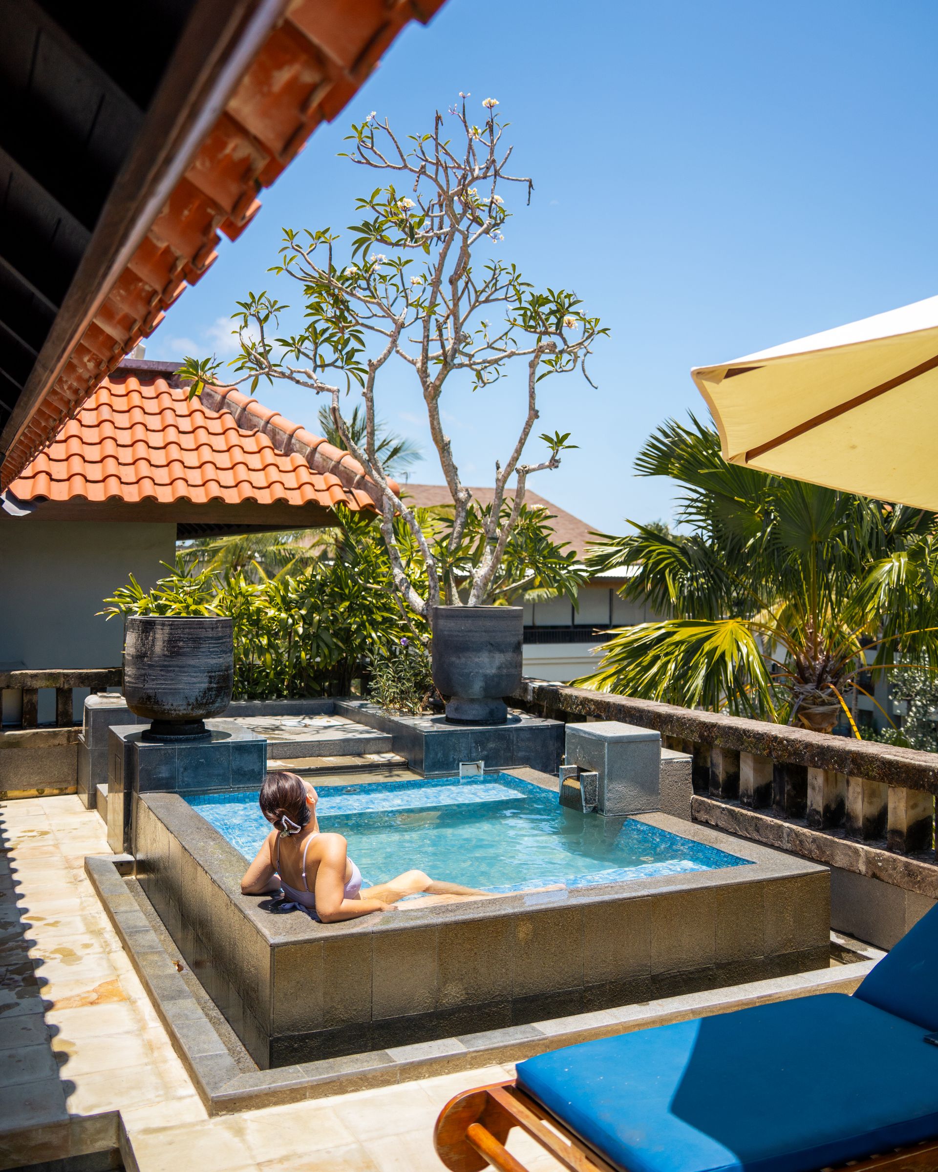 Rooftop pool at a resort in Nusa Dua, Bali, Indonesia