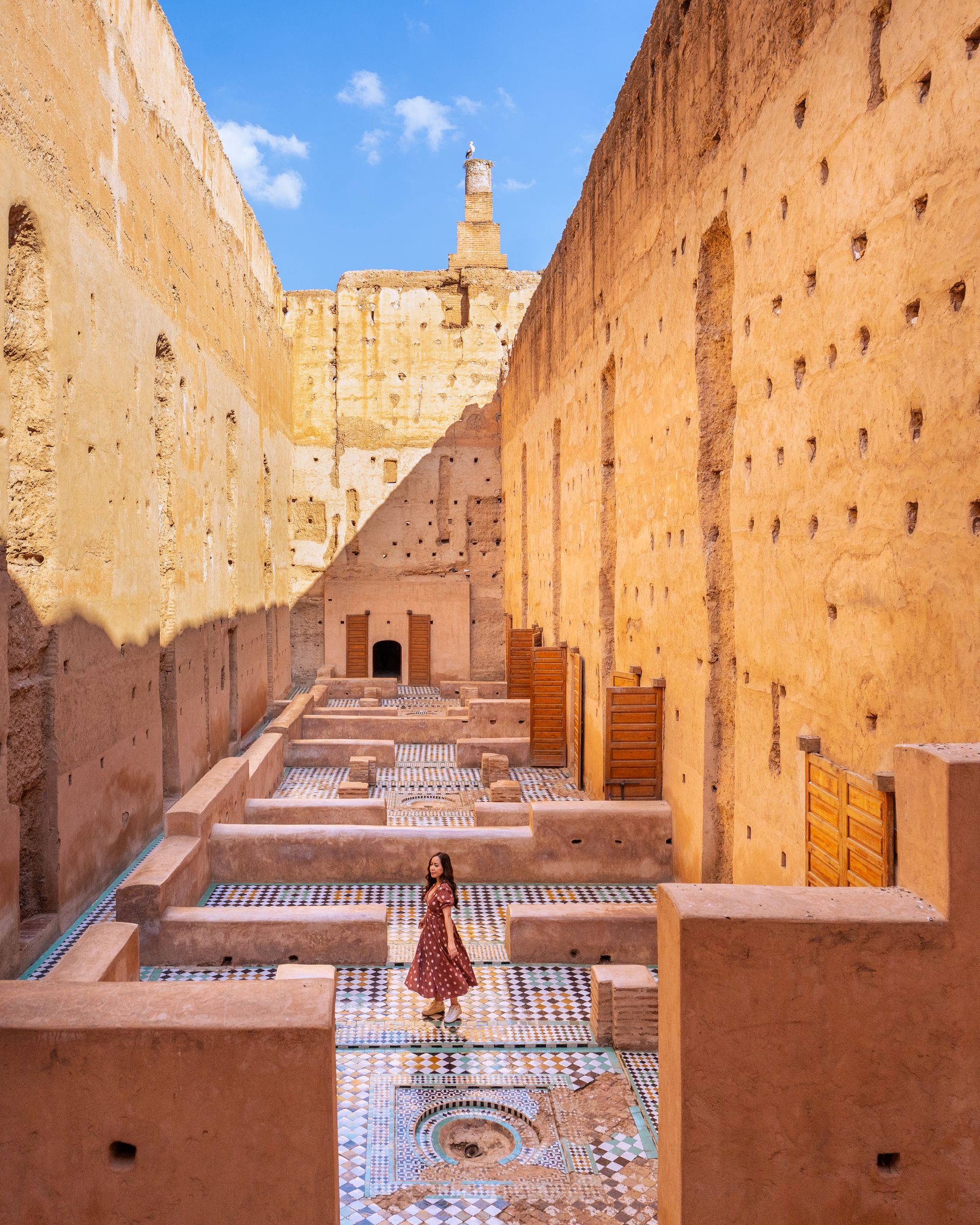 El Badi Palace in Marrakech, Morocco