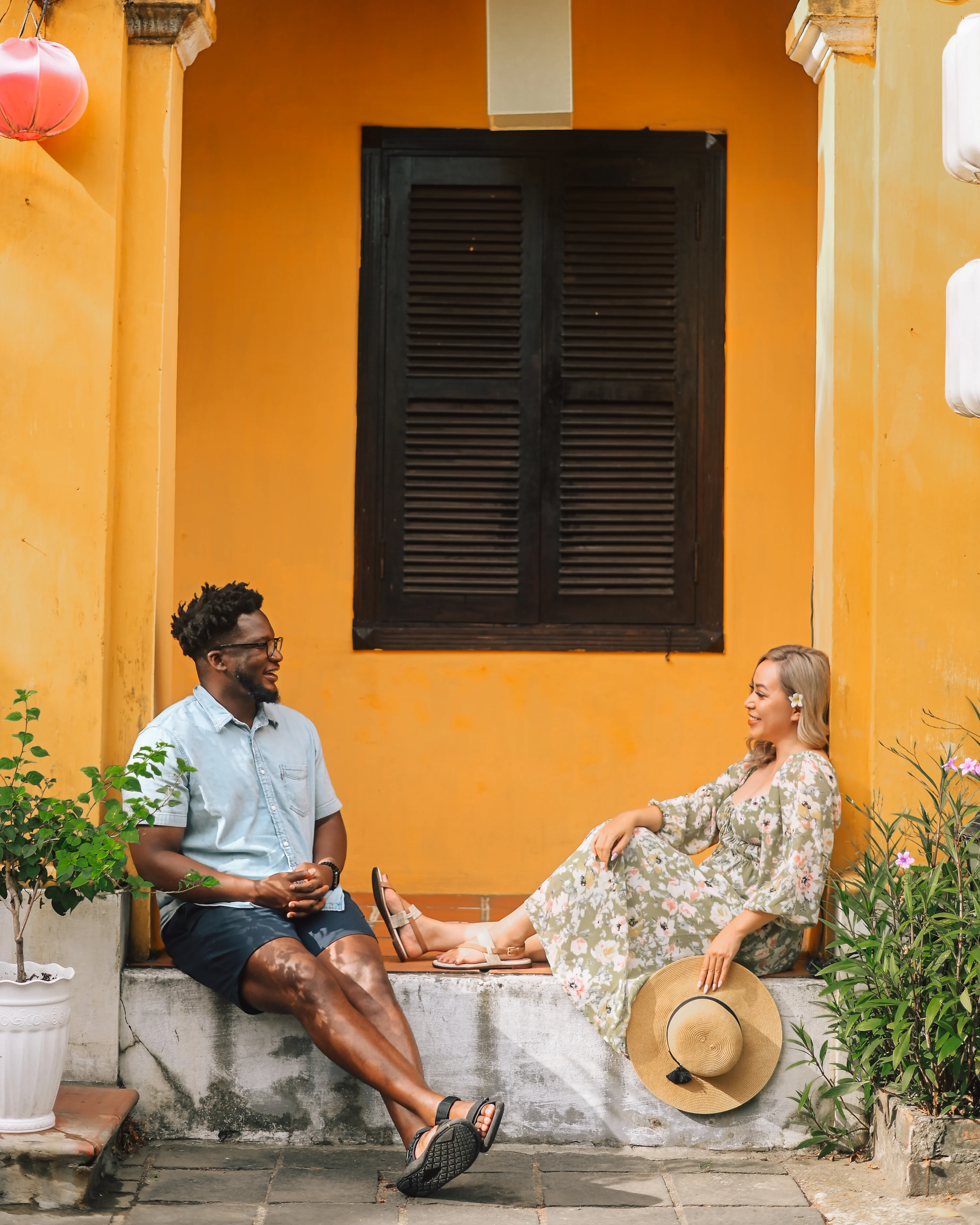 Couple in Hoi An Ancient Town, Vietnam