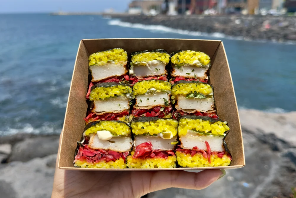 Shrimp Kimbap on Jeju Island, South Korea