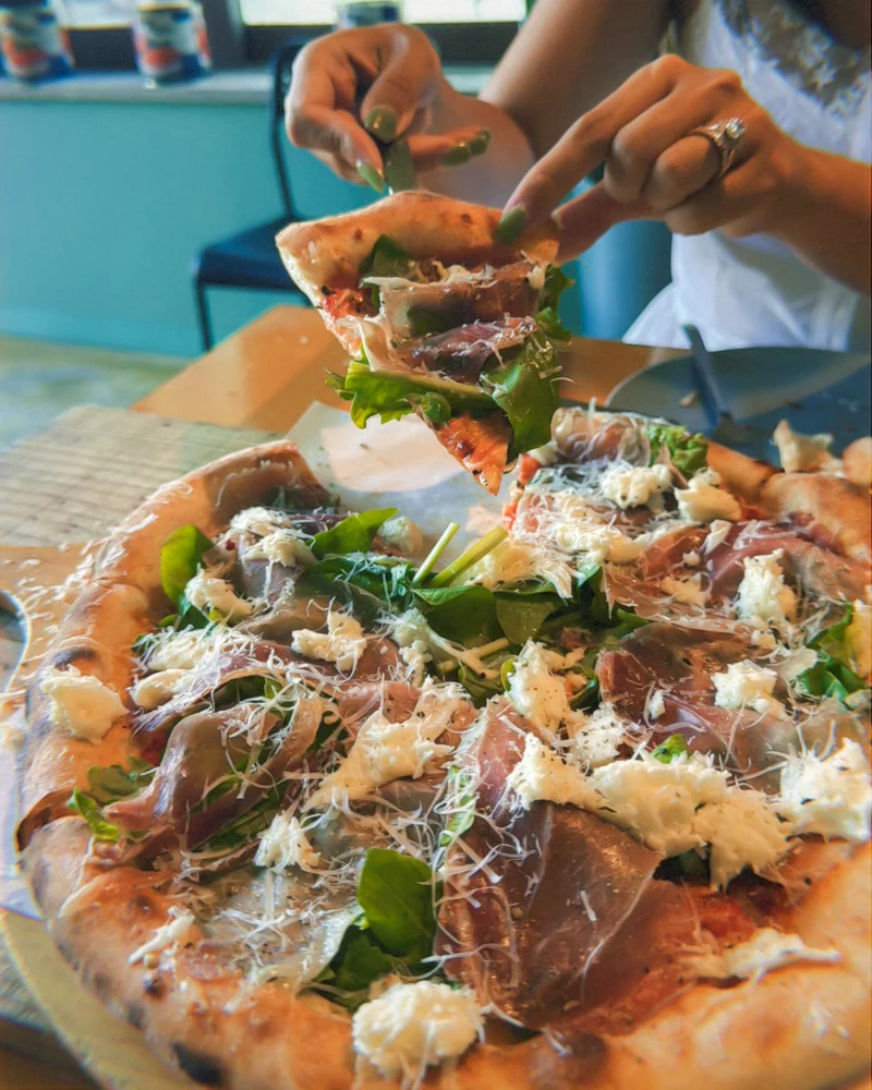 Pizza at Donato's on Jeju Island, South Korea