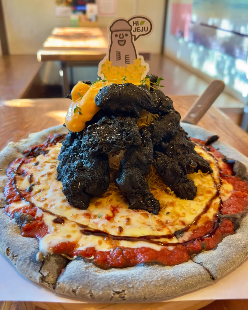 Pizza at RE;BOSCO on Jeju Island, South Korea