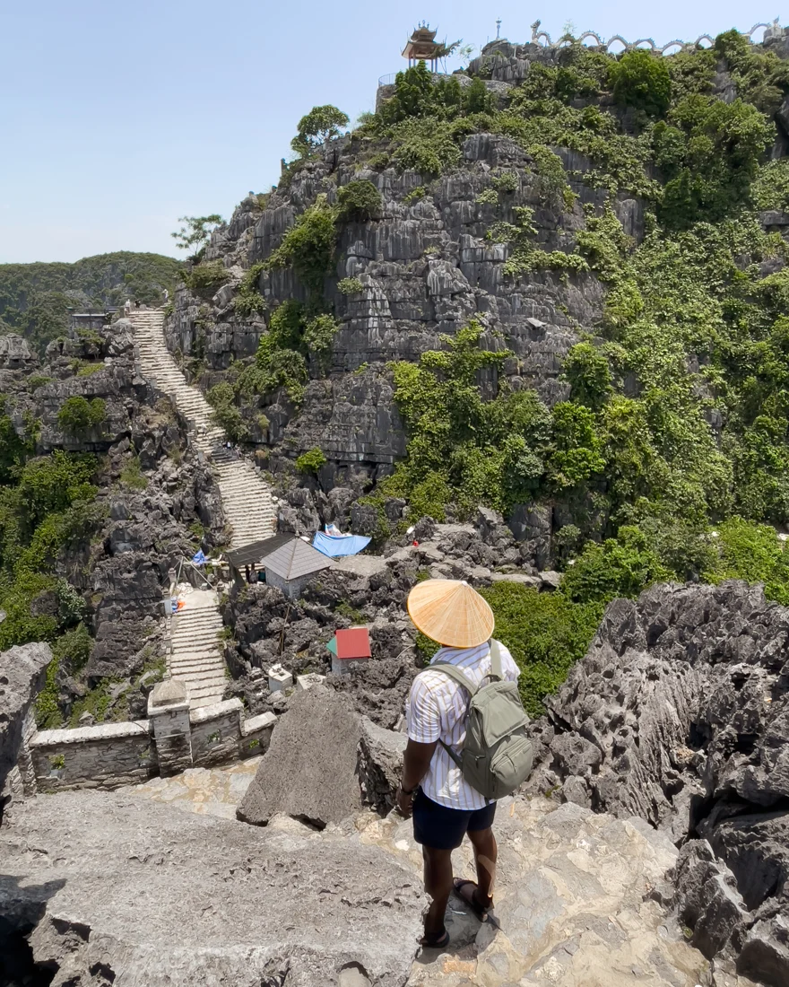 Viewpoint at Mua Cave in Ninh Binh, Vietnam.