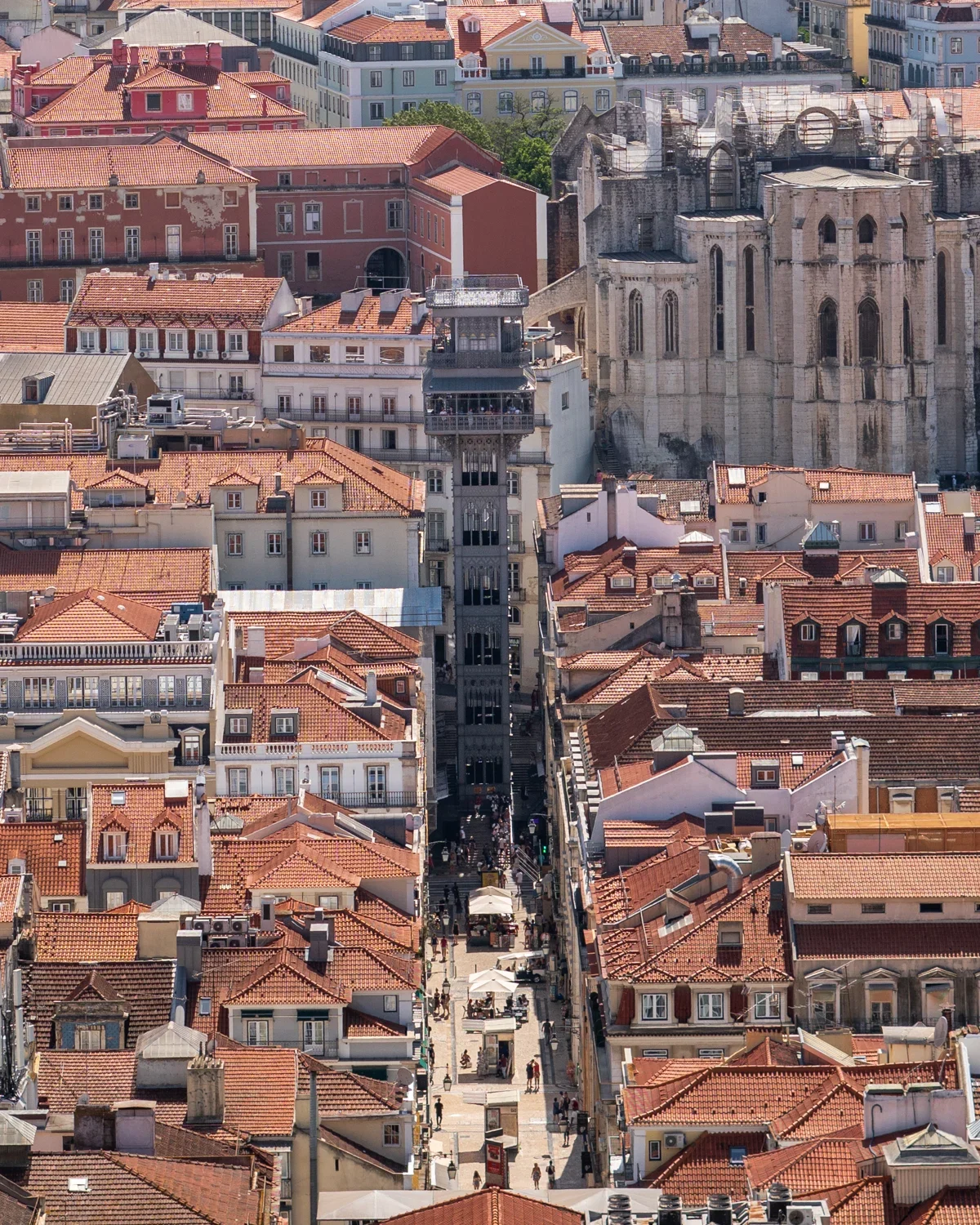 Elevador de Santa Justa in Lisbon, Portugal