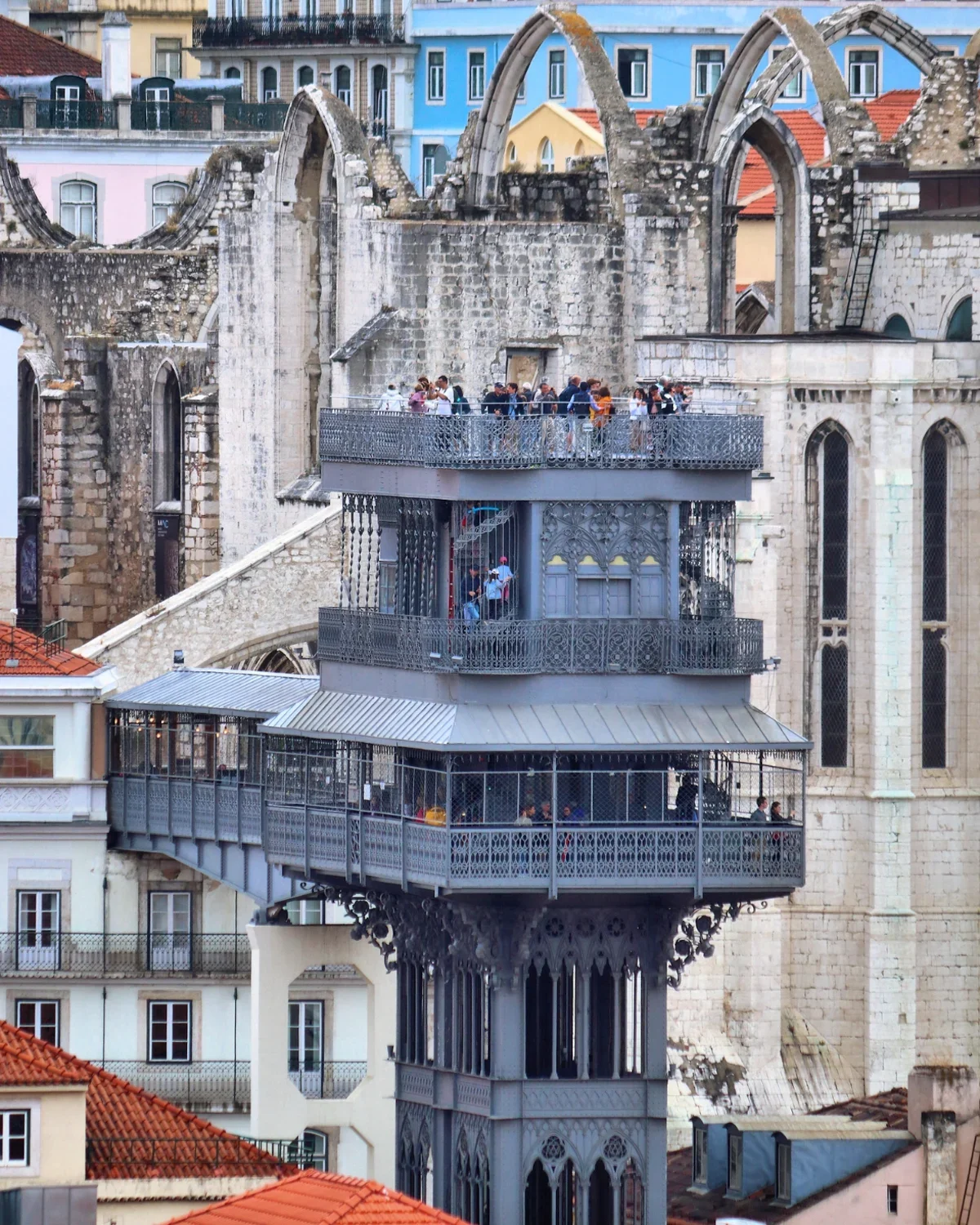 Elevador de Santa Justa in Lisbon, Portugal