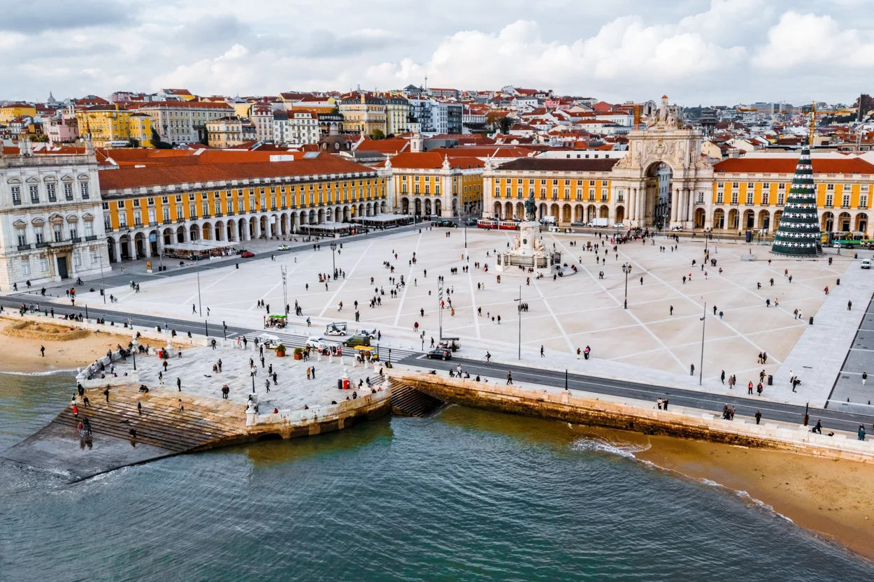 Praça do Comércio in Lisbon, Portugal.