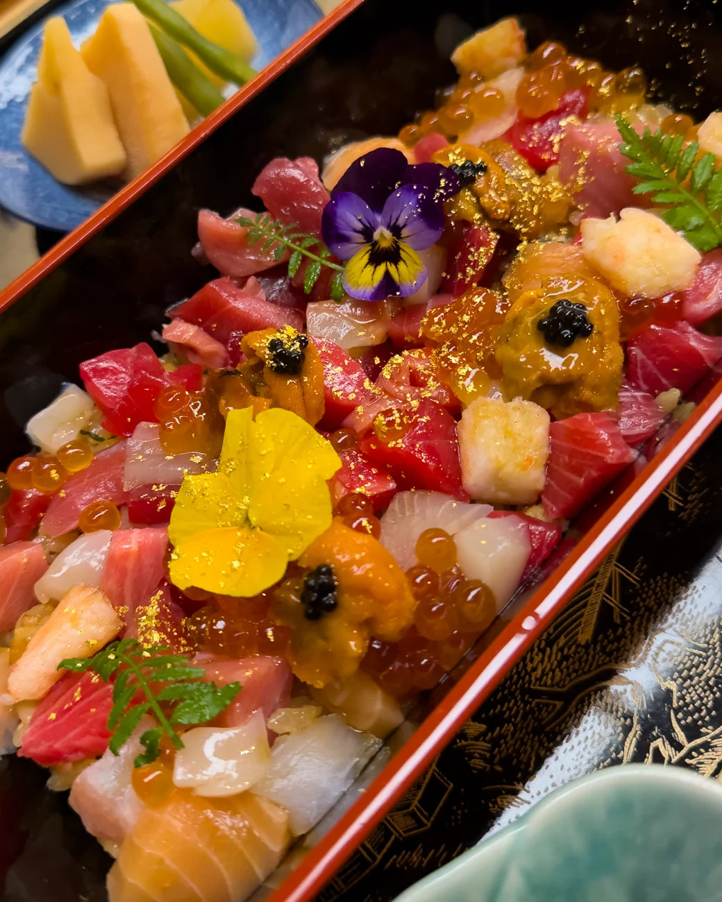 Waunn sashimi bowl in Asakusa, Tokyo, Japan