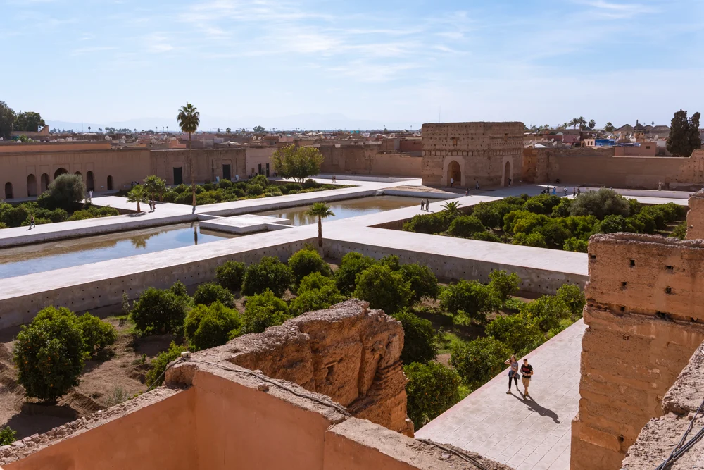 El Badi Palace in Marrakech, Morocco