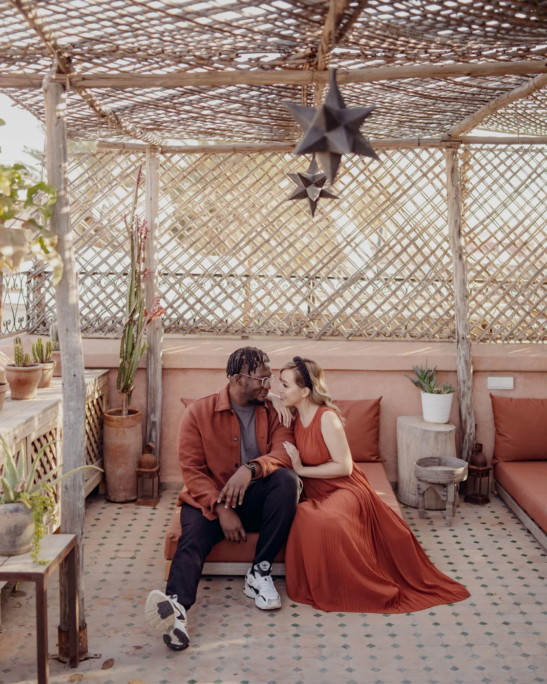Rooftop of Le Riad Yasmine in Marrakech, Morocco