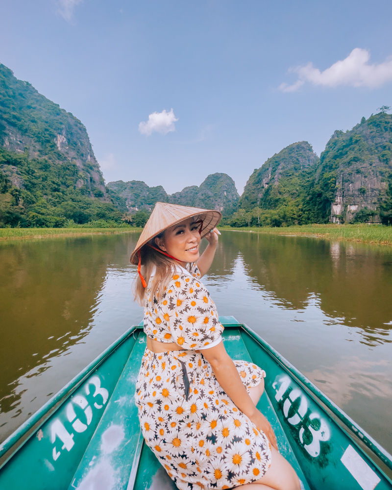 Rowboat in Ninh Binh, Vietnam